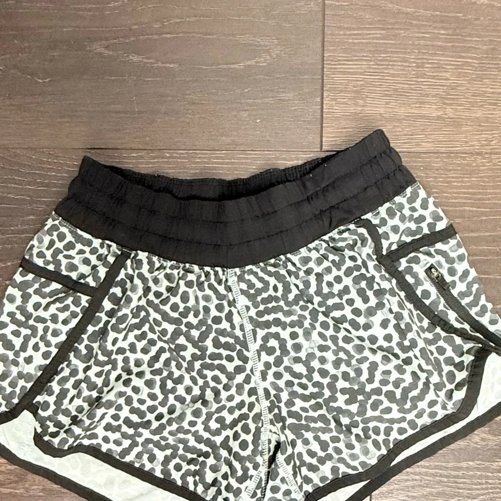 lululemon athletica Black and Blue Athletic Shorts